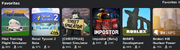 Favorite places on you profile