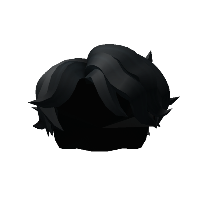 Black Messy Hair - Roblox