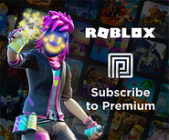 Rectangle ad for Roblox Premium, shown when no advertisements are being run.