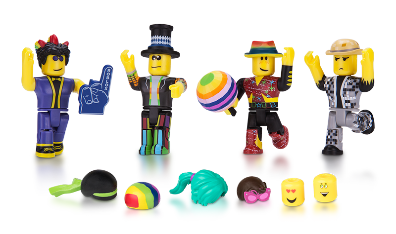 Roblox Action Collection - Dominus Dudes Four Figure Pack [Includes  Exclusive Virtual Item] 