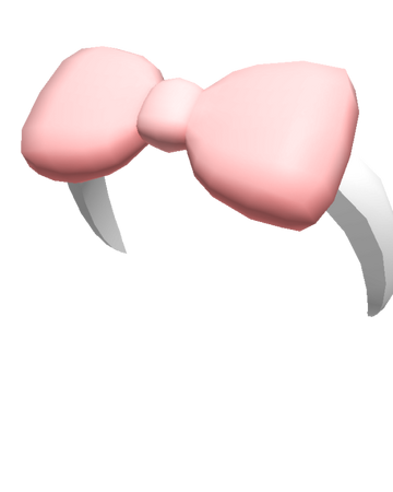 Pink Bow Headband Roblox Wiki Fandom - lovely white bow roblox id