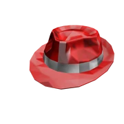 Red Sparkle Time Fedora