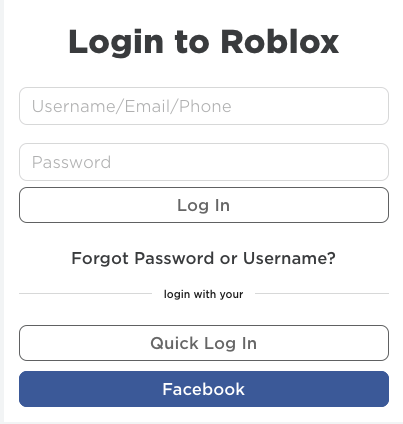 Quick Login Roblox Wiki Fandom - code roblox mobile