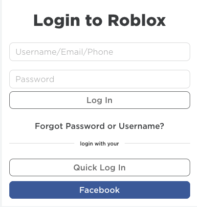 Roblox Player Login