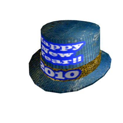 Catalog 2010 New Year S Top Hat Roblox Wikia Fandom - 2010 roblox hats