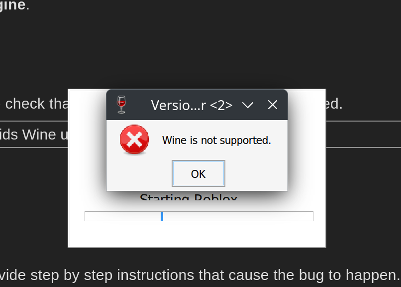 Roblox on Linux, Roblox Wiki