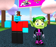 The Beast Boy gear. It's a companion that follows players around while promoting the "Teen Titans Go!" show.