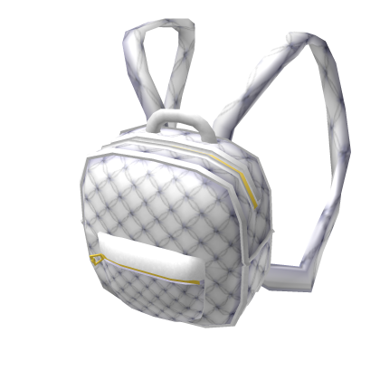 White Luxury Backpack Roblox Wiki Fandom - backpack roblox id