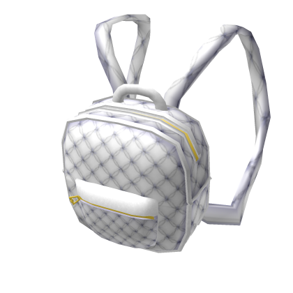 White Luxury Backpack Roblox Wiki Fandom - kid with backback on roblox