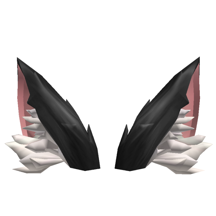 Black Pointy Fluffy Ears Roblox Wiki Fandom - ears id roblox