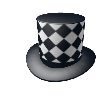 Checkerboard Top Hat Roblox Wiki Fandom - black top hat roblox id