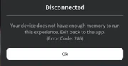 Error Code 286