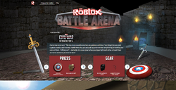 Battle Arena 2016 Roblox Wiki Fandom - how to win the prize in roblox battle arena