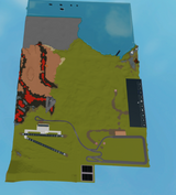 Top view of the map.