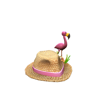 Flamingo Fedora Roblox Wiki Fandom - what is the flamingo hat called in roblox