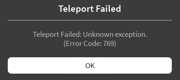 Error Code 769-1