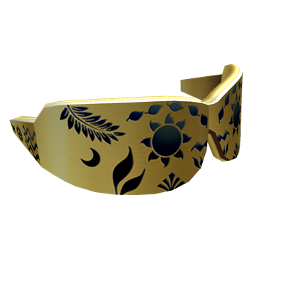 Gold Cut Out Shades Roblox Wiki Fandom - roblox bling shades