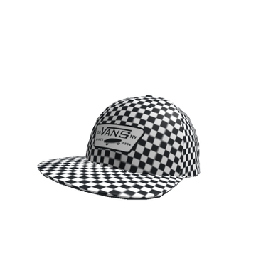 Black and white vans hat best sale