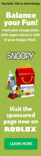 Snoopy Roblox Wiki Fandom - roblox happy meal sponsor