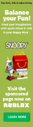 The first ad for the Snoopy event.