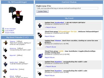 roblox home screen