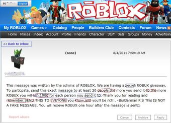 Spam Roblox Wikia Fandom - 1000 free robux a day from a secret game how to get