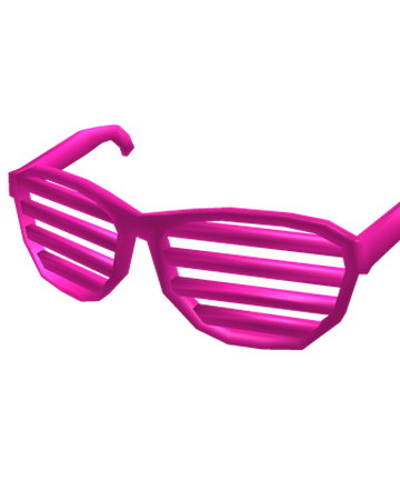 Catalog Neon Pink Shutter Shades Roblox Wikia Fandom - pink glasses roblox code