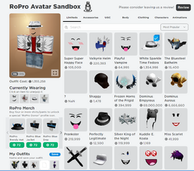 Creating Avatar(s) in RoPro sandbox. (Roblox RoPro) 