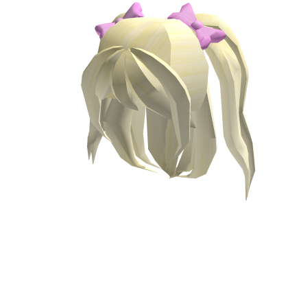 Cutesy Doll Bow Blonde Pigtails's Code & Price - RblxTrade