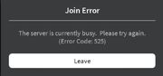 ErrorCode525