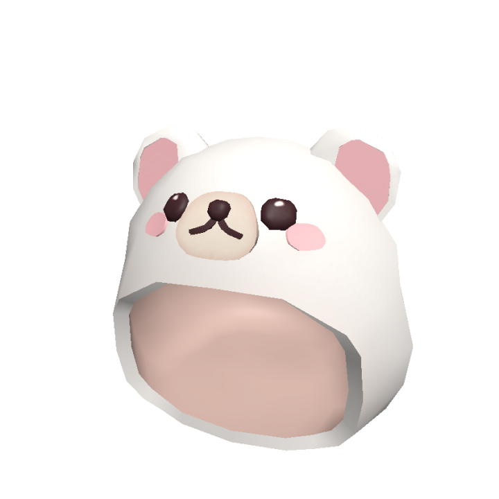 Cutesy Polar Bear Hood Roblox Wiki Fandom - bear face mask roblox png