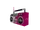 Retro iconic magenta boombox