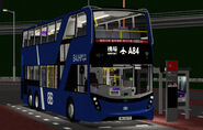 紫荊巴士派出Enviro500 MMC 12米 (WX9377) 行走A84線