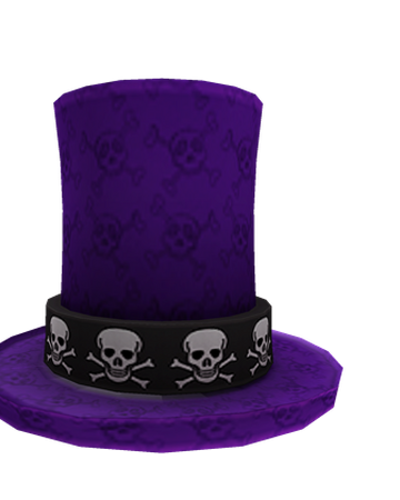Crossbones Top Hat Roblox Wiki Fandom - purple tophat roblox