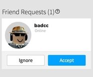 Badcc wants accept