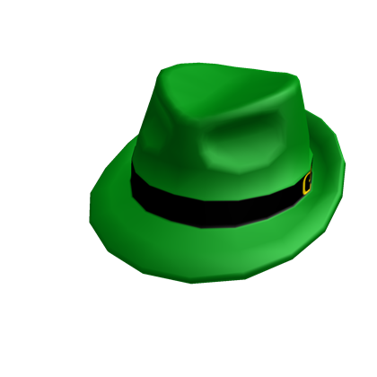 Catalog St Patrick S Fedora Roblox Wikia Fandom - pinstripe fedora roblox wikia fandom