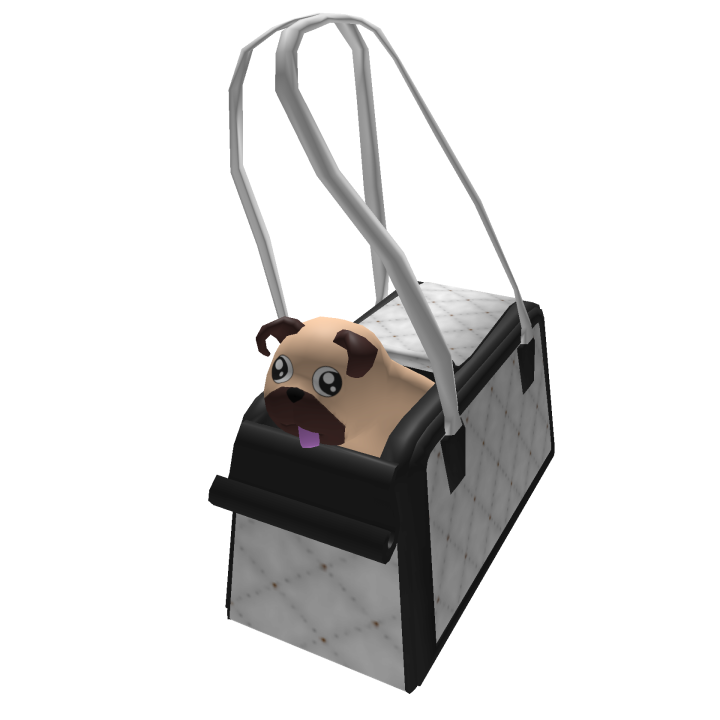 Pet Carrier Pug Roblox Wiki Fandom - pug in a bag roblox