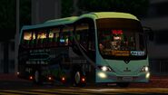 HT6071乃利坤西門遊之主力用車，可見其車身兩側均裱上此線之宣傳廣告及沿途行車路線