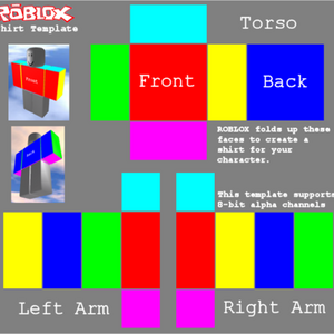 Shirt Roblox Wikia Fandom - how to make a custom template for roblox