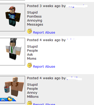 Report Abuse, Roblox Wiki