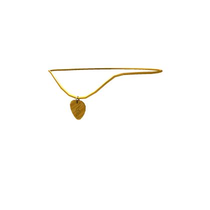 Catalog Golden Guitar Pick Necklace Roblox Wikia Fandom - gold chain with gold gun roblox