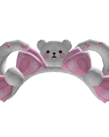 Catalog Polar Bear Headband Pink Roblox Wikia Fandom - bear headband roblox