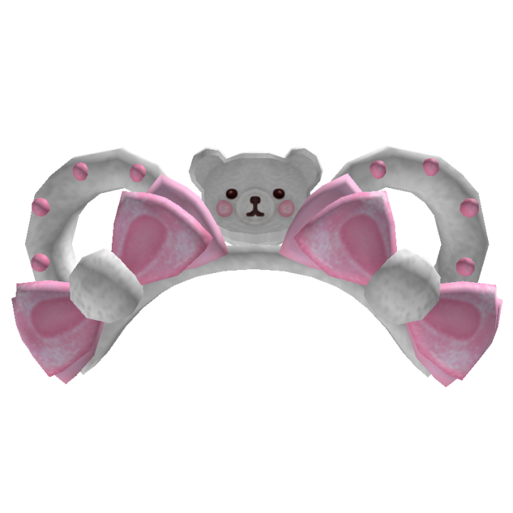 Catalog Polar Bear Headband Pink Roblox Wikia Fandom - oceanorbs plushie roblox