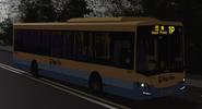 斯堪尼亞K270UB（10007／NZ6711）正在行走此路線