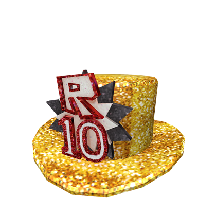 Roblox 10th Anniversary Top Hat Roblox Wiki Fandom - top 10 hats on roblox