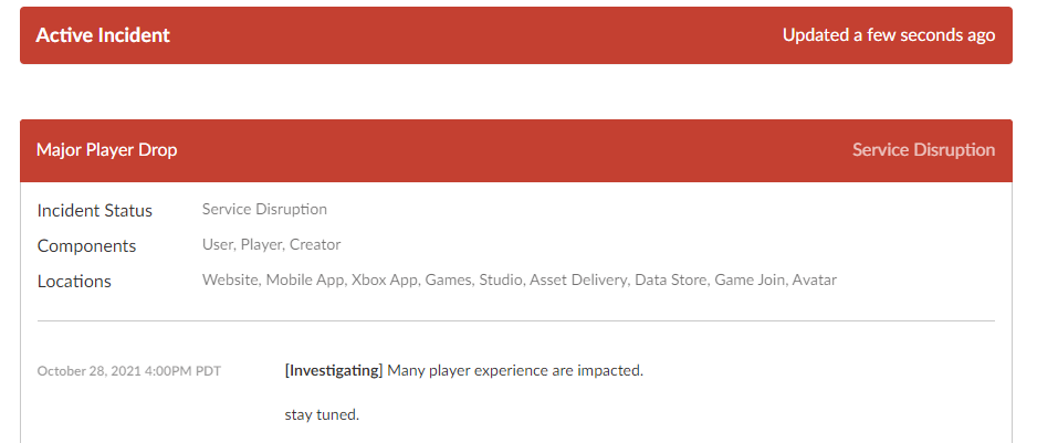 Roblox.status.io Is roblox down?? 