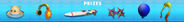 All of the prizes for the Roblox 2017 Summer Games event.