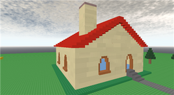 ROBLOX-Styled Mini Happy Home in Blockland