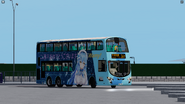 披上雪花ラミィ兩週年全車身應援廣告的富豪B9TL（VB11／HH1686）行走此路線