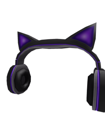 Catalog Purple Cat Ears Headphones Roblox Wikia Fandom - roblox headset